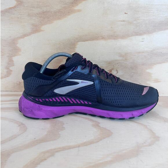 Brooks - Adrenaline GTS 20 -Running -Black/Purple -Women's -11(B) -1202961B062 - Picture 5 of 9